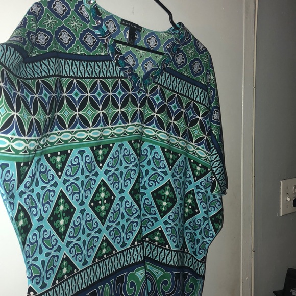 Black Label by Chino multi colored blouse - Picture 2 of 2